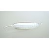 Gold or silver metal leaf alligator hair clip for fine thin hair (Primary color: Gold)