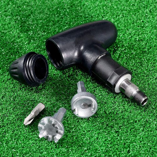 Amy Sport Golf Spike Wrench Shoes Ratchet Action Remover Adjustment Tool Set Durable Stainless Steel Cleats Plastic Handle Ripper Replacement Aid