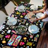 WOXIN 3 Pack 90’s Party Tablecloth, Back to 90s Hip Hop Party Birthday Table Cover for 1990s Theme Party Decorations Supplies