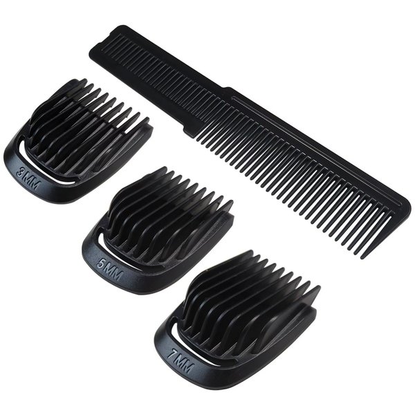 3pcs Beard Stubble Blade Guards(3mm 5mm 7mm) with Beard Comb for P-hilips Norelco Multigroom Trimmer BT1216 BT1217 MG3710 MG3720 MG3721 by BLUE ELF