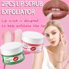 2PCS Lip Scrub Exfoliator,Gentle Lip Scrubber Exfoliator,Lip Exfoliator Scrub for Daily Lip Care,Lip Moisturizer for Nourishing Lip（Peach, Avocado）