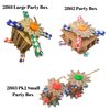 Bonka Bird Toys 2863 Pack Two Small Party Box - Parrot Beak-Engaging Toy, 2"x1.75", for Small/Medium Birds