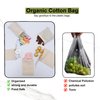 Reusable, Eco-Friendly 4"x6" Cotton Thick Single Drawstring Muslin Bags - Premium Quality (Natural Color) for Gift Bags, Hangover Kit Bags, Produce Bags, Tea Bags for Loose Leaf Tea, Sachet Bags