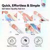 Saviland Long Length Reusable Nail Forms: Super Sticky Duable Poly Gel Nail Forms Sturdy Nail Extension Forms Paper Nail Forms Self-adhesive Nail Model Stencils for Acrylic Nails Builder Nail Gel