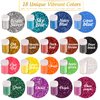 LEOBRO Glitter, 18 Pack Fine Glitter, Craft Glitter Powder Shake Jar, Multi Assorted Set Extra Fine Glitter for Resin Art Crafts Tumbler Scrapbook Jewelry Making, Body Face Hair Glitter, 15g/ Bottle,