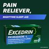 Excedrin PM Pain Reliever and Nighttime Sleep-Aid Caplets for Headache Relief – 24 Count