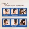 Kativa Brazilian Straightening Brunette Kit, 12 Weeks of Home Use Professional Straightening, with Organic Coconut Oil, Açai Oil, and Keratin, for Straighter, Softer and Shinier Dark-Coloured Hair