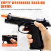 Bugrtey Black Toy Gun, Automatic Shell Ejecting Toy Gun with 120 Soft Bullets, 18 Shells and 2 Magazines Toy Foam Blasters & Guns Fidget Toy, Christmas Birthday Gifts for Boys Girls Kids Adults Age 8+