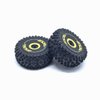KingVal Replacement 2PCS Front + 2PCS Rear Wheel Tire Tyre RC Parts Compatible with WLtoys 144010 1/14 RC Car