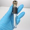 COSIDEA 8pcs Empty Round 5ml 0.17oz skull lip gloss tubes with wand Gold fancy Lipgloss tube containers for lip oil packing