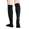 TOFLY® Compression Stockings (Pair), Grade Firm Support 20-30mmHg, Opaque, Unisex, Close-Toe Knee High Compression Socks for Varicose Veins, Edema, Shin Splints, Nursing, Travel, Black L