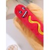 QWINEE Squeaky Dog Toys Food Design Puppy Chew Toys Dog Plush Toys for Small Medium Dog Bulk Dog Squeaky Toys Multicolor One Size