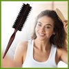GLIDESMOOTH Straight Hair Brush Round Brush, Hairstyle Wavy Styling Tool, Wood Brown, 1.57" Beauty