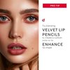 Mirabella Velvet Lip Crayon Lipstick and Lip Liner Pencil, Easy-to-Use Creamy, Smudgeproof, and Long-Lasting Matte Lipstick Liner Creates a Flawless Finish with Antioxidants Vitamin C and E, Red