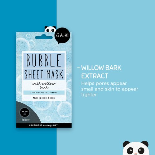 Oh K! Bubble Sheet Mask, Fresh, 0.8 Oz