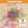 LUERMINJP Elastic Hair Bands Mini Hair Ties, 1000pcs No Damage Hair Rubber Bands, 0.59” Soft Ponytail Holders Colorful Hair Ties, Small Hair Elastic Accessories for Baby Toddler Kids Girls (Colorful)