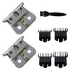 Zafina-UP 2 Pack Silver Replacement Blades Compatible for Andis T Outliners GTX GTO Trimmer Fit for Hair Clippers Model #04710/04521