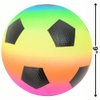 Rhode Island Novelty 9 Inch Rainbow Soccer Playground Ball, One per Order