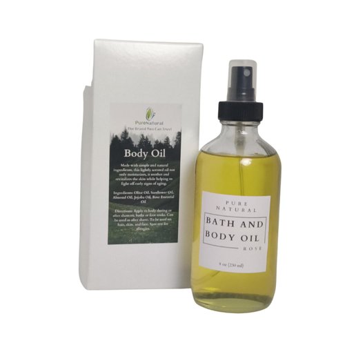 Pure Natural Body Oil,Coconut milk lavender, 4 oz