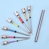 8 Pcs Punch Needles,Embroidery Stitching Punch Needle, Embroidery Poking Cross Stitch Tools Needle Punch Kit Knitting Needle Art Handmaking Sewing Needles with 4 Colors Thread