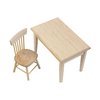 AUEAR, 5 Pack 1 12 Miniature Dining Table Chair Wooden Furniture Accessories Furniture Set