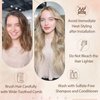 Hetto Blonde Weft Extensions Sew in Human Hair 20 Inch Weft Hair Extensions Real Human Hair Ash Blonde Highlighted Sew in Weft Human Weaving Hair Extensions 100g