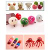 100 Pcs Sew On Googly Wiggle Eyes Button for DIY Crafts Stuffed Plush Dolls Making Scrapbooking Projects (8mm)