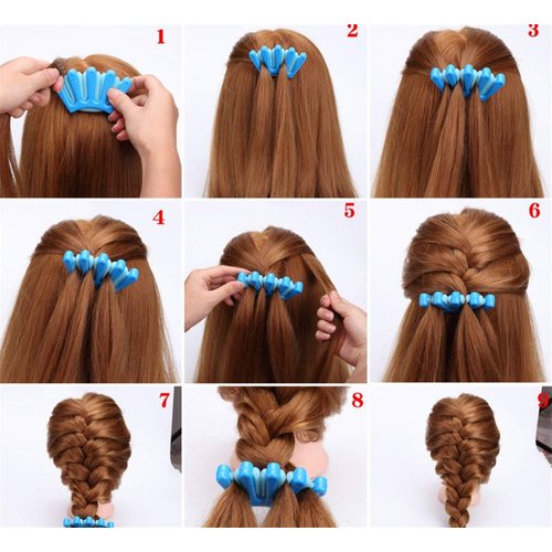 2 PCS Sponge Hair Styling Tools Fast Bun Maker Braider Braid Stylist Hair Roller Accessories Twist Plait Hair DIY Braiding Tool