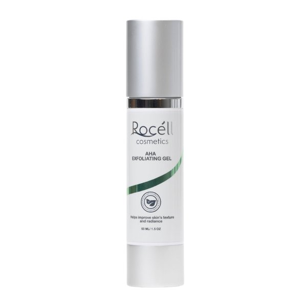 Rocell AHA Exfoliating Gel - Gentle Yet Effective AHA Formula for Smooth, Skin Gel, Deep Cleansing Moisturizing Exfoliator, Gentle Exfoliant Gel, Exfoliant Glow, Gel Exfoliating for Face