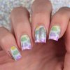 Whats Up Nails - Clouds Vinyl Stencils for Nail Art Design (1 Sheet, 12 Stencils)