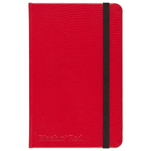 Black n' Red Casebound Hardcover Journal Notebook, Small, Red, 71 Ruled Sheets, Pack of 1 (400065004)
