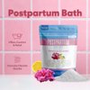 Postpartum Sitz Bath Soak (2 Lbs) Postpartum Care for New Moms Bath Salt with Essential Oils in Easy Press-Lock BPA-Free Pouch Made with Natural Ingredients Made in USA
