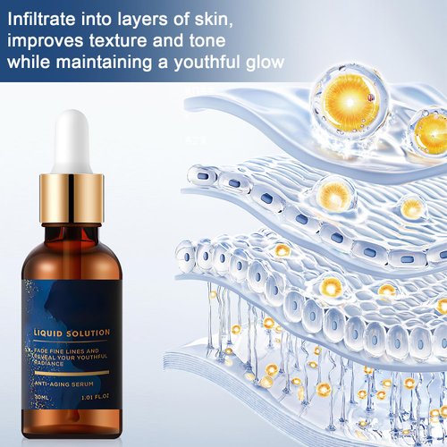 Face Serum, Vitamin C & E Serum, Boost Skin Collagen, Face Tightening, Reduce Wrinkles & Plump Skin(2pcs)