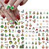 8 Sheets Christmas Nail Art Stickers 3D Christmas Nail Decals Xmas Tree Santa Claus Nail Stickers Designs Holiday Winter Xmas Nail Stickers for Women Girls Kids Christmas Nail Decoration Accessories
