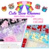 qiipii 5 Styles Bows Nail Charms 3D Black White Pink Purple Bowknot Charms for Nails Crafting Flatback Half Pearls Beads Nail Art Supplies Jewels Decor for Acrylic Nails Face Eyes Makeup DIY Crafts