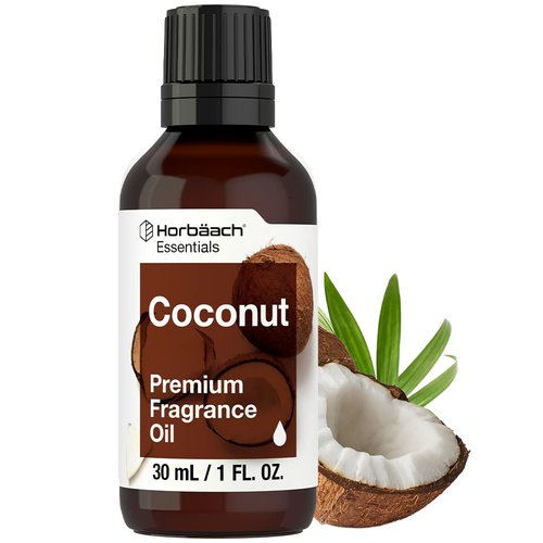Coconut Fragrance Oil | 1 fl oz (30ml) | Premium Grade | for Diffusers, Candle and Soap Making, DIY Projects & More | by Horbaach