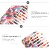 Beaupretty Wide Tooth Comb Tortoise Comb Hair Detangler No Handle Comb Acetate Pocket Hairdressing Comb for Thick Curly Wavy Wet Dry Hair Colorful
