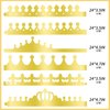 Axeyil 38 Pcs Paper Crowns for Kids Boys Girls Adults Princess Prince King, Classroom Crown, Birthday Party Hats with Gold Gem Jewels Number Letter Stickers, DIY Decorate Decor Favor Supplies