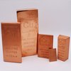 1/2 Pound Copper Bar (Flat Style) .999 Pure Bullion with Periodic Table Element Design (Half Pound) by Mint State Gold