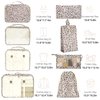 8 Set Packing Cubes for Suitcases, Packing Cubes with Shoe Bag, Cosmetics Bag, Clothing Bag, Accessories Bags Packing Cubes for Travel Luggage Organizer(Leopard)