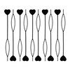 AUEAR Pull Hair Pin Quick Beader for Loading Beads, Automatic Ponytail Maker and Styling Kit (16 Pack, Black Color)