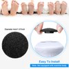 20 Pieces Regular Coarse Replacement Pads for Portable Electric Foot Grinder Foot File Refills Vacuum Adsorption Electric Callus Remover Hard Skin Grind Head for Cracked Heels Dead Skin (Black)