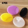 Face Scrubber, Facial Exfoliator, Face Scrub Brush, Soft Face Brush, Silicone Facial Cleansing Brush, Face Exfoliator Blackhead Acne Pore Pad Cradle Cap Face Wash Brush for Deep Cleaning Skin 4 Pack