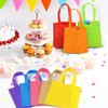 Aneco 30 Pack Reusable Non-woven Party Favor Bag 8×8 Inch Tote Bags Bulk with Handles Rainbow Goodies Gift Bags for Birthday Wedding Party