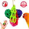 Bonka Bird Toys 2623 Mini Vine Ball Foot Talon Craft Part Small Parrot Cage Toy, Parrotlet, Lovebirds, Finches, and Similar Breed Sizes