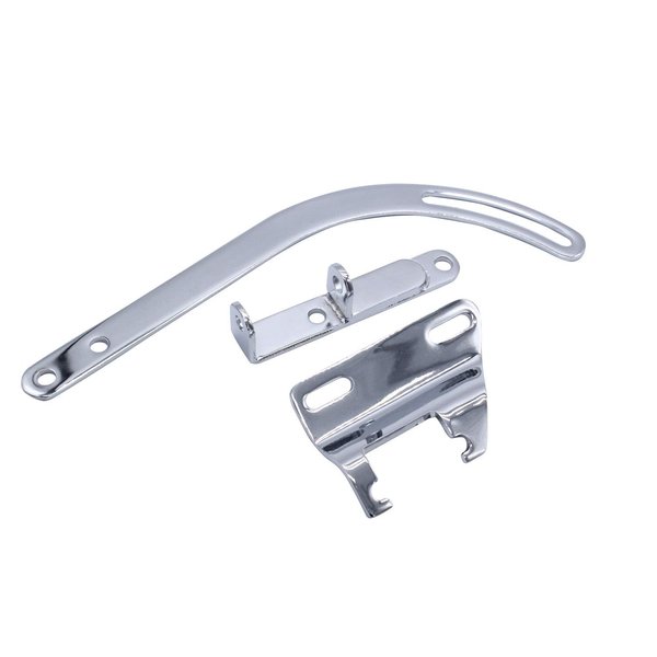 Small Block Alternator Bracket Kit Chrome Compatible for SBC Small Block Chevy Engines with Short Water Pump 9254 9079 9008