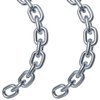 2 Pcs 5/32 x 23 Inch Link Chain 304 Stainless Steel Coil Chain for Transport Tie Down Binder Chain Pulling Towing Hanging, Home, Camping, Pet Towing, 4mm