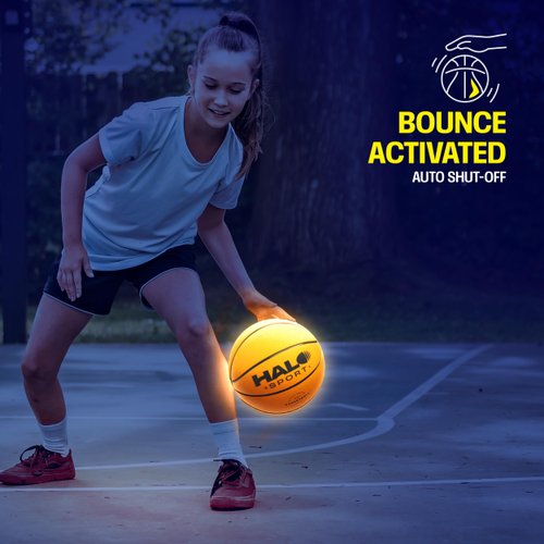 Rechargeable Light Up Basketball Ball - Glow in The Dark Basketball Accessories - Cool Birthday Gifts for 7 8 9 10 11 12 13 Year Old Boys - Outdoor Gear Toys Age 8-10 8-12 10-12 - Teen Boy Gift