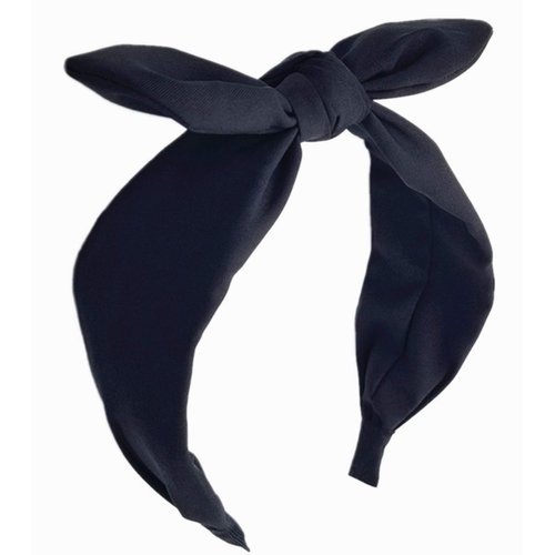 hodooly 1Pcs Knotted Headbands for Women,Turban Headband Wide Headbands Bowknot Hair Band for Women (Black)