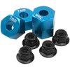ShareGoo 12mm Hex Wheel Hubs 7mm Thick w/ M4 Lock Nut Compatible with Traxxas 1/10 Slash 4X4 Stampede Rustler 4WD RC Car,Replace of 1654